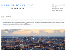 Tablet Screenshot of haskinsjones.com
